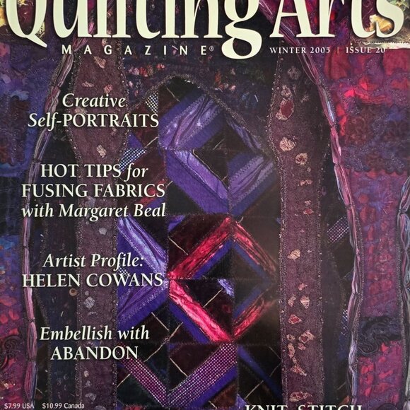 Quilting Arts Magazine Winter 2005 Creative Self-Portrait Quilts Knit Stitch And - Picture 10 of 15